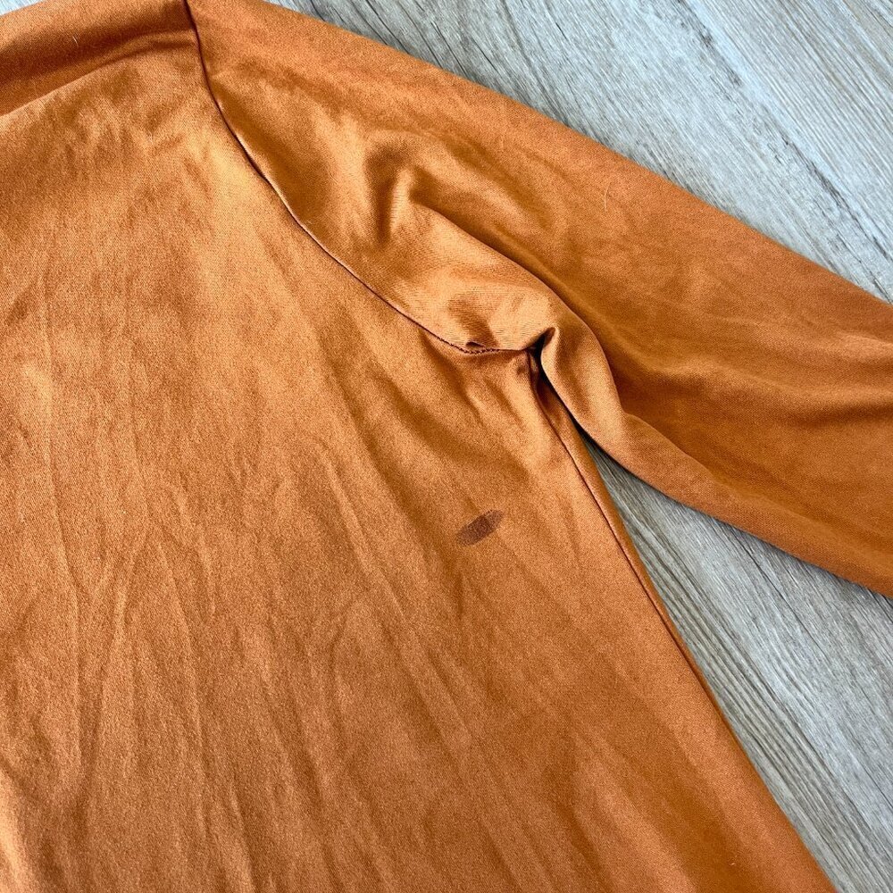 Womens Fashion Nova Dark Orange Long Duster Cardigan - M - Picture 5 of 7
